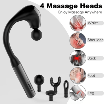 StrainAway™ Massage Gun with Extended Handle
